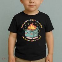 Dumpster Fire Light I'm Gonna Let It Shine Halloween Toddler T-Shirt thumb 2
