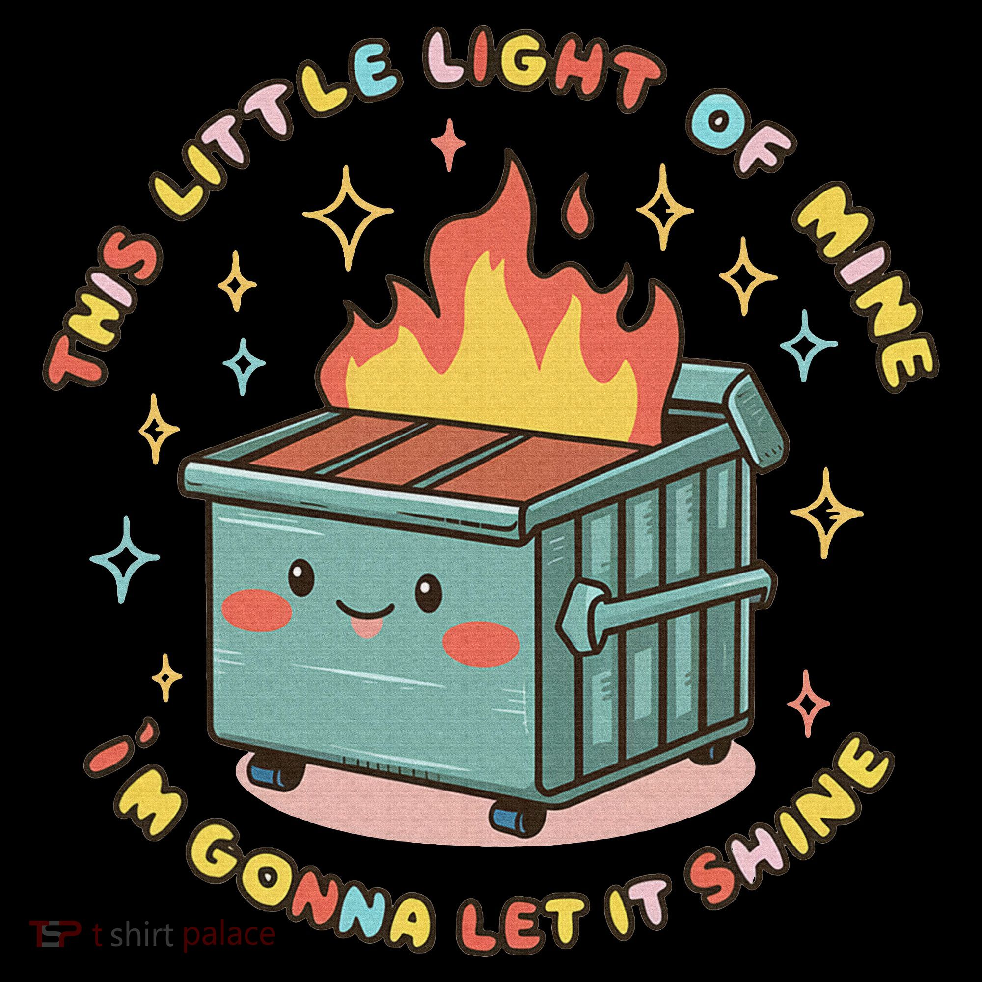 Dumpster Fire Light I'm Gonna Let It Shine Halloween Visor