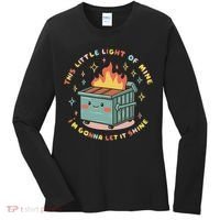 Dumpster Fire Light I'm Gonna Let It Shine Halloween Women's Long Sleeve Shirt thumb 0