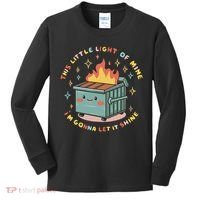 Dumpster Fire Light I'm Gonna Let It Shine Halloween Kids Long Sleeve Shirt thumb 0