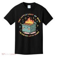 Dumpster Fire Light I'm Gonna Let It Shine Halloween Kids T-Shirt thumb 0