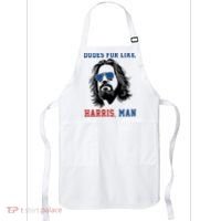 Dudes For Like Harris Man Funny Kamala Harris 2024 Apron thumb 0