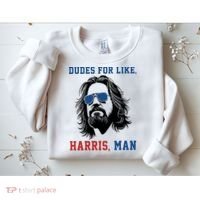 Dudes For Like Harris Man Funny Kamala Harris 2024 Sweatshirt thumb 2