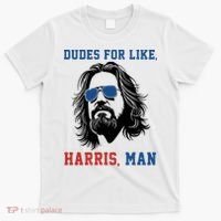 Dudes For Like Harris Man Funny Kamala Harris 2024 T-Shirt thumb 0