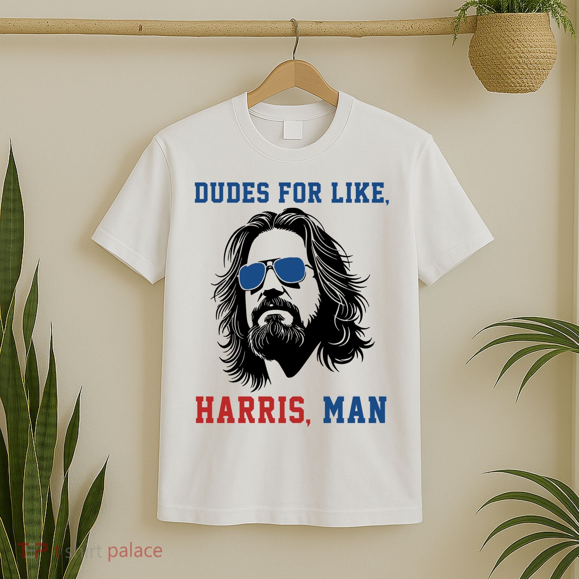 Dudes For Like Harris Man Funny Kamala Harris 2024 T-Shirt