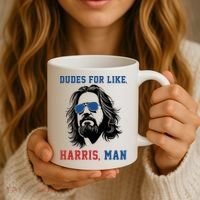 Dudes For Like Harris Man Funny Kamala Harris 2024 Coffee Mug thumb 3