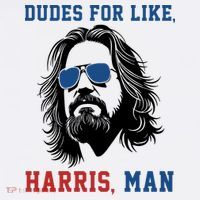 Dudes For Like Harris Man Funny Kamala Harris 2024 Women's Hoodie thumb 2