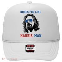 Dudes For Like Harris Man Funny Kamala Harris 2024 Hat thumb 0