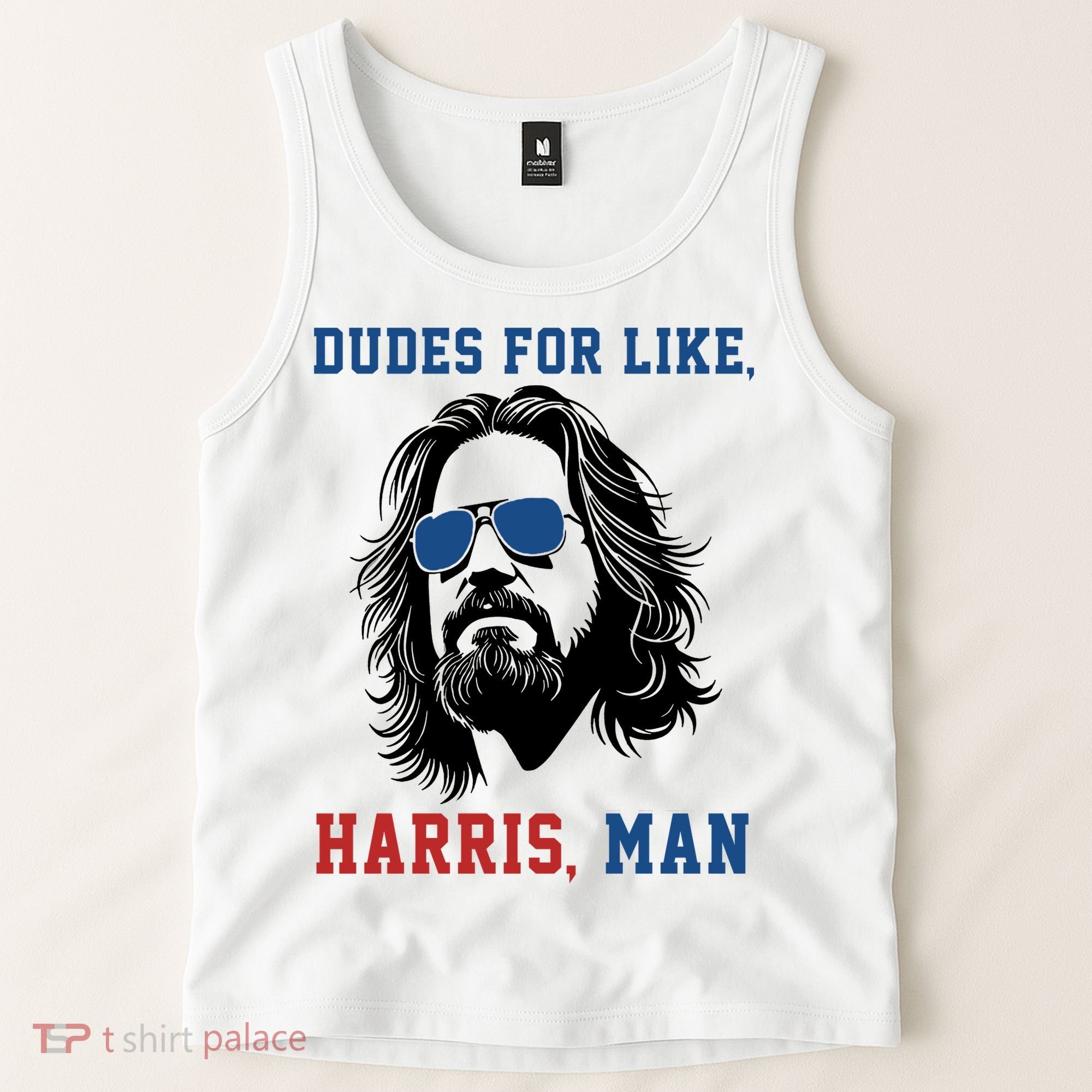 Dudes For Like Harris Man Funny Kamala Harris 2024 Tank Top