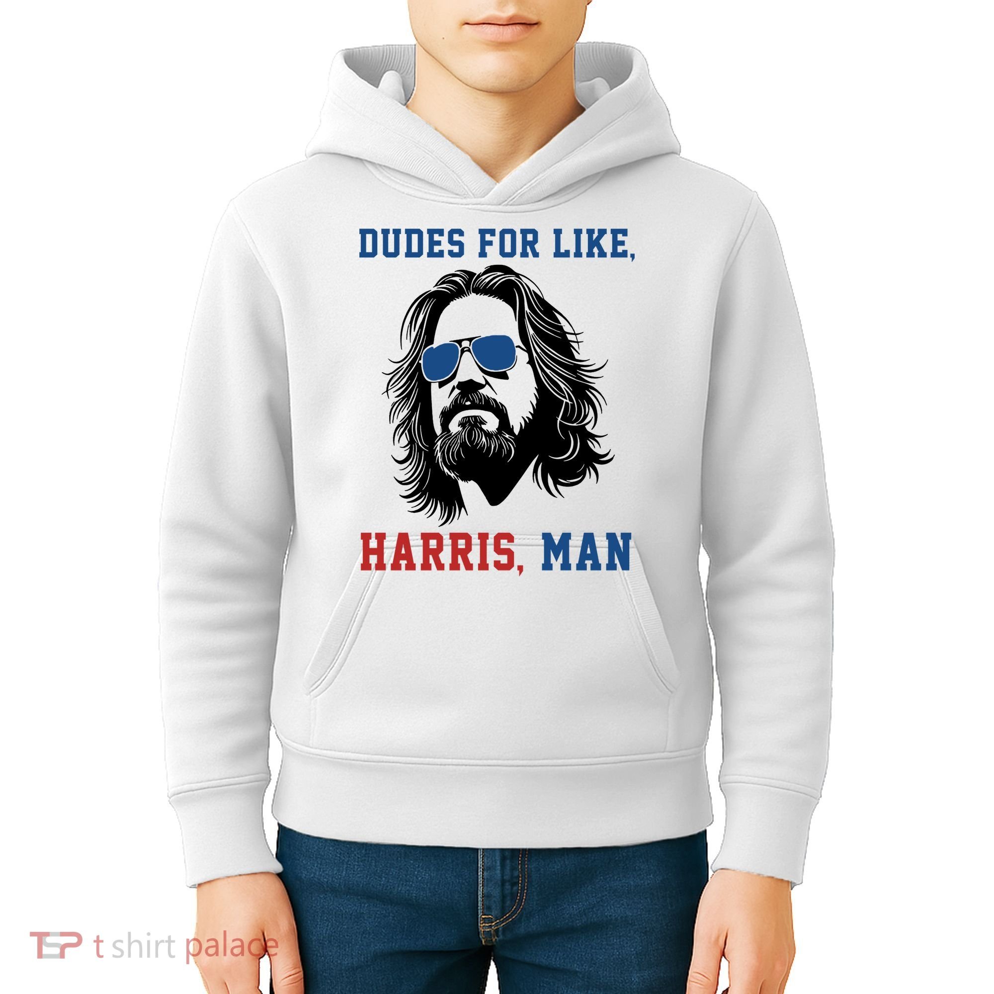 Dudes For Like Harris Man Funny Kamala Harris 2024 Kids Hoodie