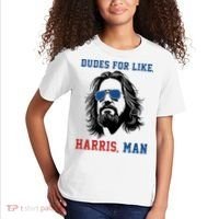 Dudes For Like Harris Man Funny Kamala Harris 2024 Kids T-Shirt thumb 2