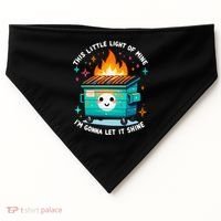Dumpster Fire Light IM Gonna Let It Shine Halloween USA-Made Doggie Bandana thumb 0
