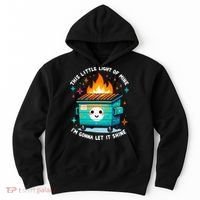 Dumpster Fire Light IM Gonna Let It Shine Halloween Hoodie thumb 0