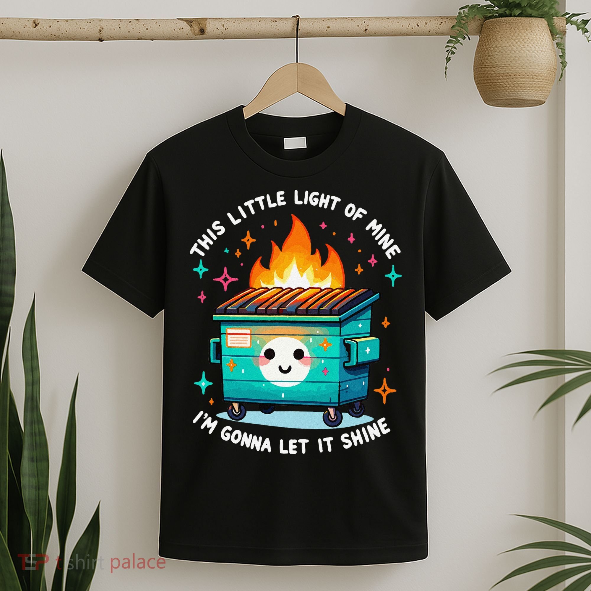 Dumpster Fire Light IM Gonna Let It Shine Halloween T-Shirt