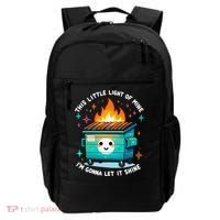 Dumpster Fire Light IM Gonna Let It Shine Halloween Backpack thumb 0