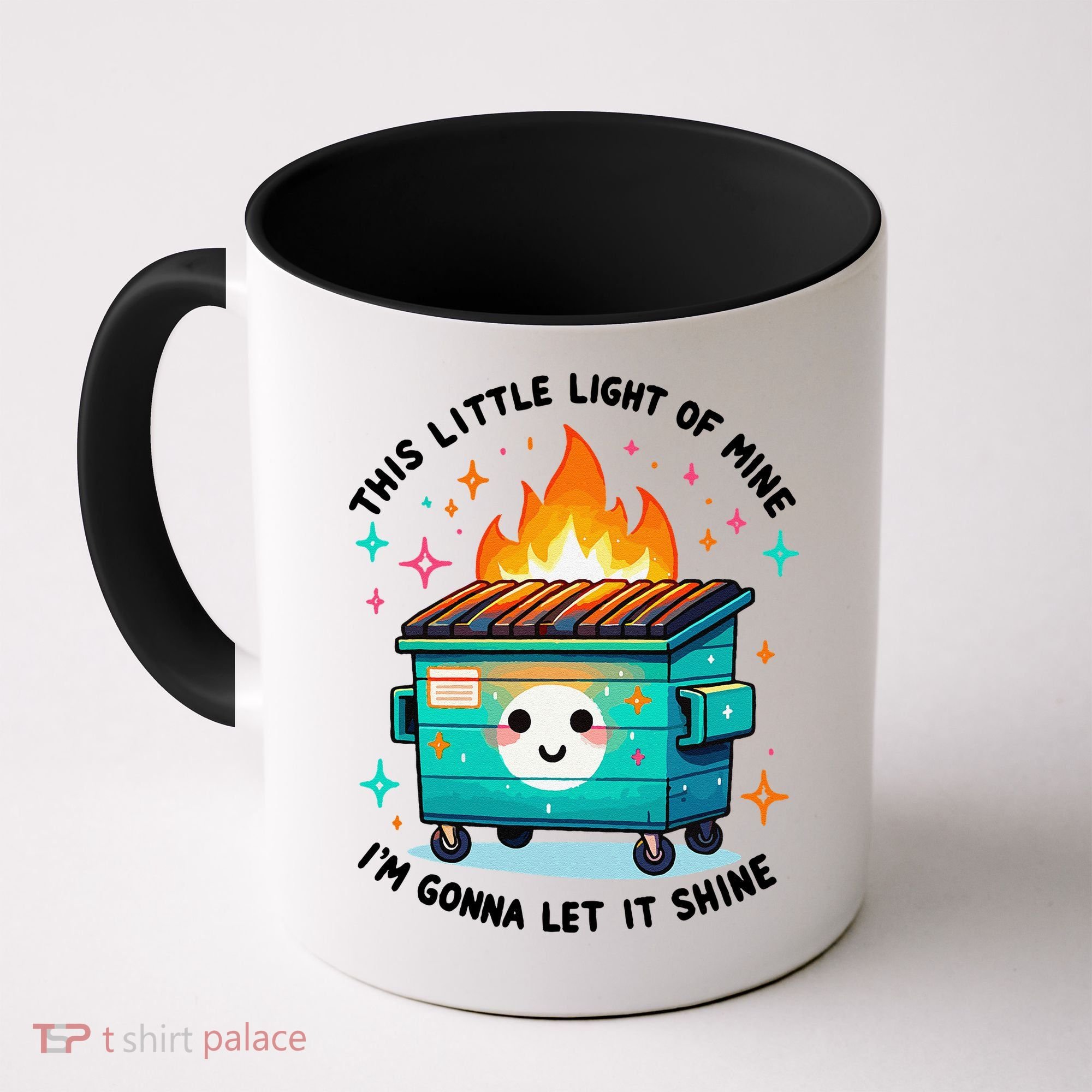 Dumpster Fire Light IM Gonna Let It Shine Halloween Coffee Mug