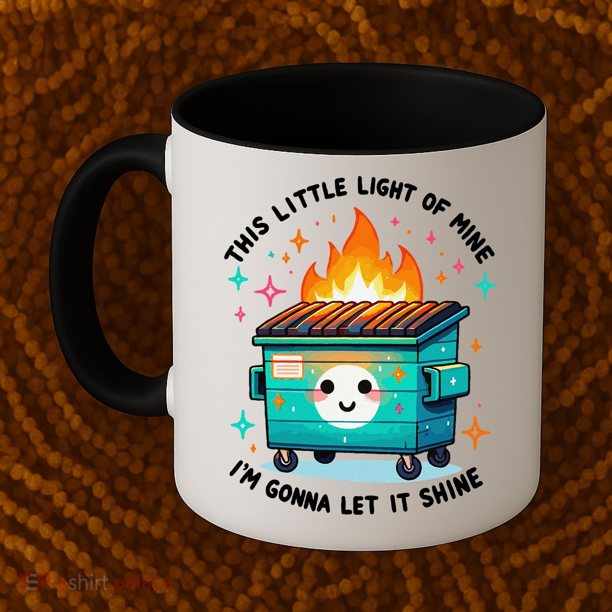 Dumpster Fire Light IM Gonna Let It Shine Halloween Coffee Mug