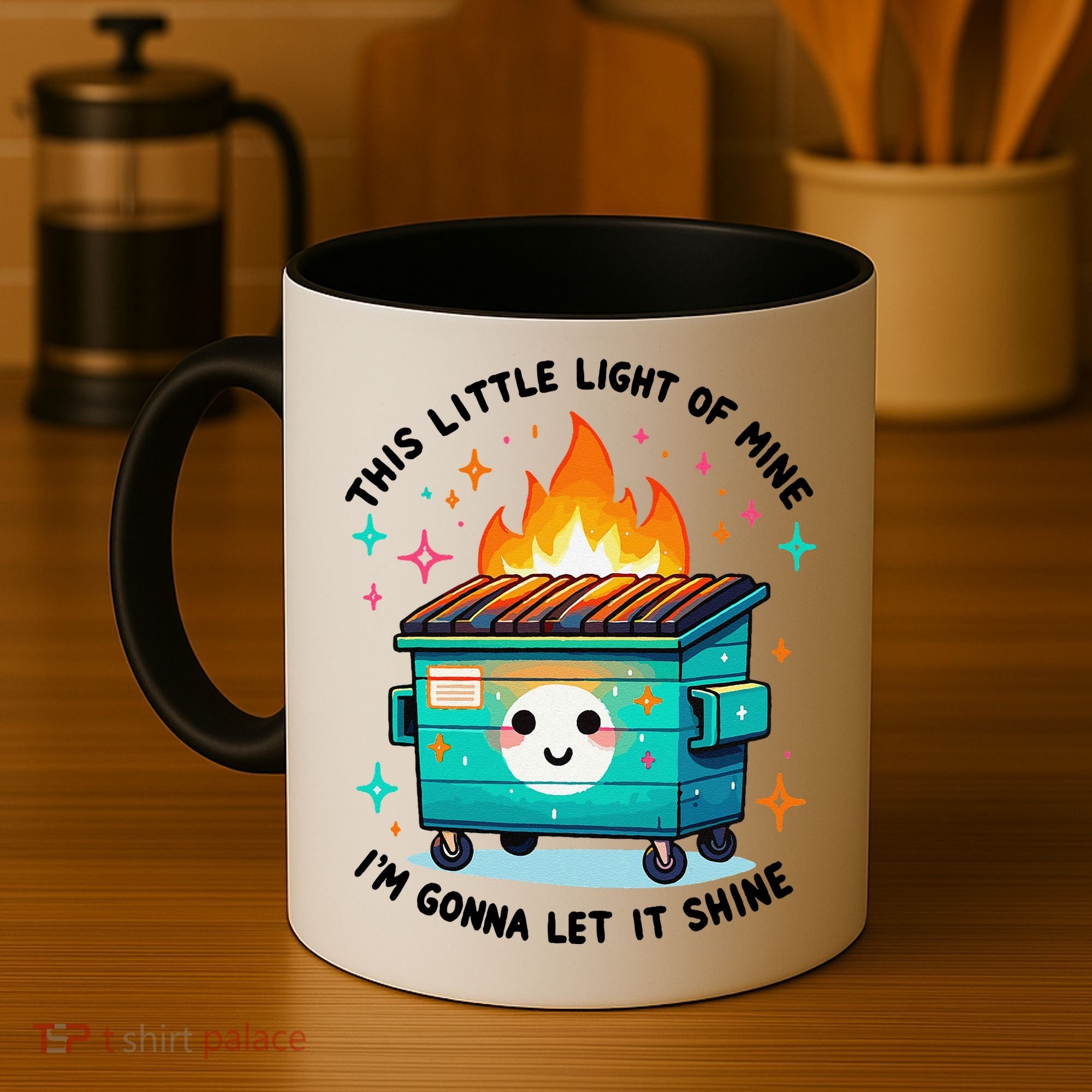 Dumpster Fire Light IM Gonna Let It Shine Halloween Coffee Mug