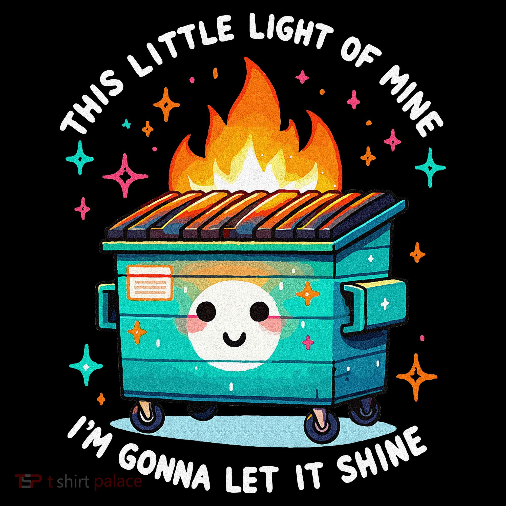 Dumpster Fire Light IM Gonna Let It Shine Halloween Mousepad