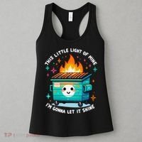 Dumpster Fire Light IM Gonna Let It Shine Halloween Women's Tank Top thumb 3
