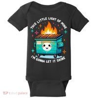 Dumpster Fire Light IM Gonna Let It Shine Halloween Baby Bodysuit thumb 0