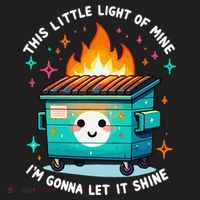 Dumpster Fire Light IM Gonna Let It Shine Halloween Hat thumb 2