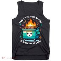 Dumpster Fire Light IM Gonna Let It Shine Halloween Tank Top thumb 0