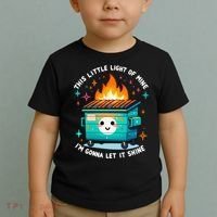 Dumpster Fire Light IM Gonna Let It Shine Halloween Toddler T-Shirt thumb 2