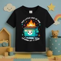 Dumpster Fire Light IM Gonna Let It Shine Halloween Toddler T-Shirt thumb 3