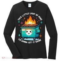 Dumpster Fire Light IM Gonna Let It Shine Halloween Women's Long Sleeve Shirt thumb 0