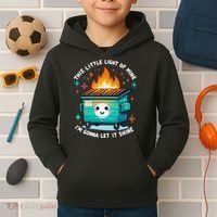 Dumpster Fire Light IM Gonna Let It Shine Halloween Kids Hoodie thumb 2