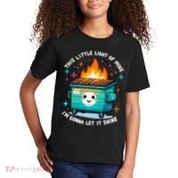 Dumpster Fire Light IM Gonna Let It Shine Halloween Kids T-Shirt thumb 2