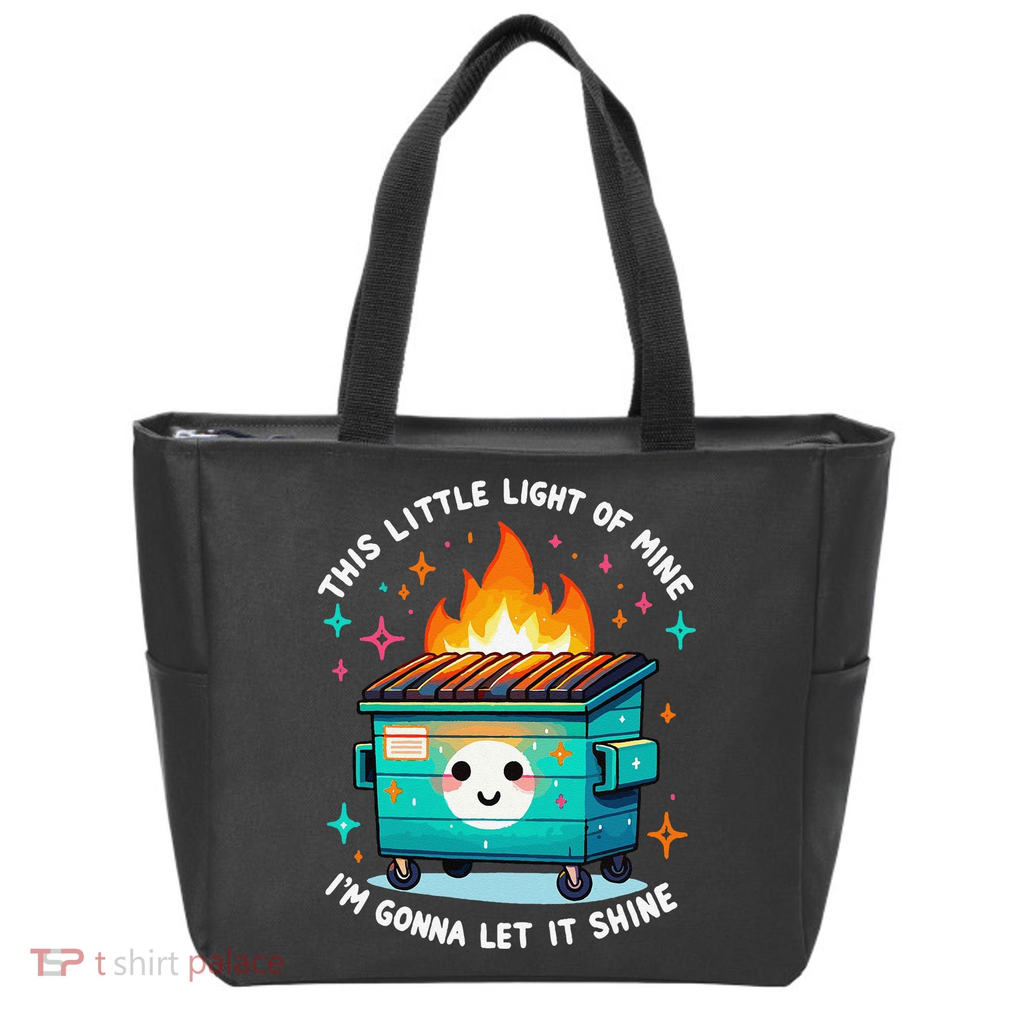 Dumpster Fire Light IM Gonna Let It Shine Halloween Tote Bag