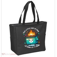 Dumpster Fire Light IM Gonna Let It Shine Halloween Tote Bag thumb 2