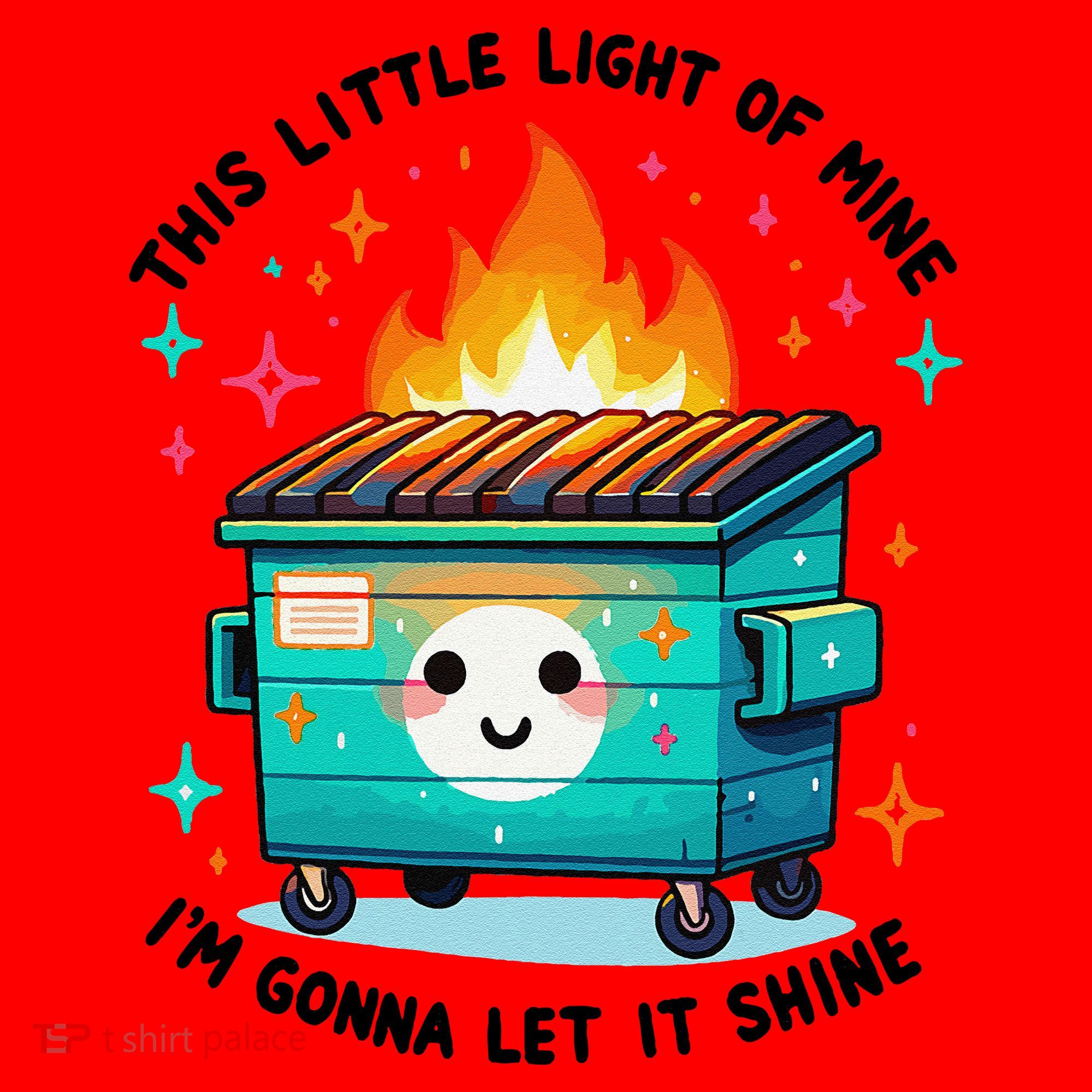 Dumpster Fire Light IM Gonna Let It Shine Halloween Santa Hat