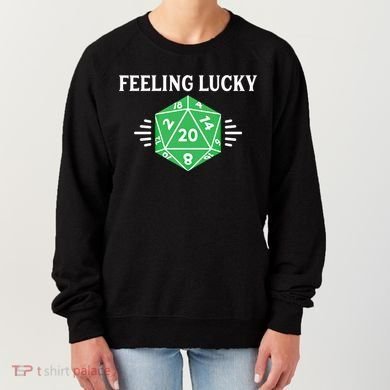 Dungeon Feeling Lucky Rpg D20 20 Sided Dice Gaming Nerdy Gift Women's Sweatshirt