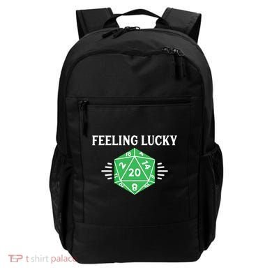 Dungeon Feeling Lucky Rpg D20 20 Sided Dice Gaming Nerdy Gift Backpack