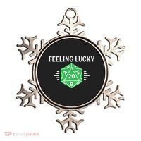 Dungeon Feeling Lucky Rpg D20 20 Sided Dice Gaming Nerdy Gift Ornament thumb 0