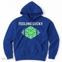 Dungeon Feeling Lucky Rpg D20 20 Sided Dice Gaming Nerdy Gift Hoodie thumb 0