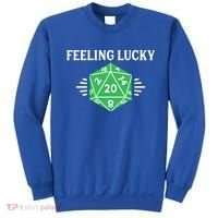 Dungeon Feeling Lucky Rpg D20 20 Sided Dice Gaming Nerdy Gift Sweatshirt thumb 0