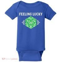 Dungeon Feeling Lucky Rpg D20 20 Sided Dice Gaming Nerdy Gift Baby Bodysuit thumb 0