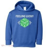Dungeon Feeling Lucky Rpg D20 20 Sided Dice Gaming Nerdy Gift Toddler Hoodie thumb 0