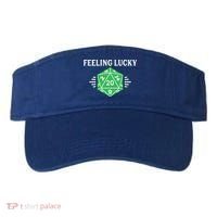 Dungeon Feeling Lucky Rpg D20 20 Sided Dice Gaming Nerdy Gift Visor thumb 0
