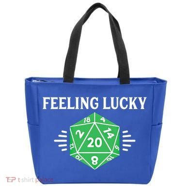 Dungeon Feeling Lucky Rpg D20 20 Sided Dice Gaming Nerdy Gift Tote Bag