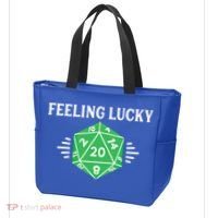 Dungeon Feeling Lucky Rpg D20 20 Sided Dice Gaming Nerdy Gift Tote Bag thumb 3
