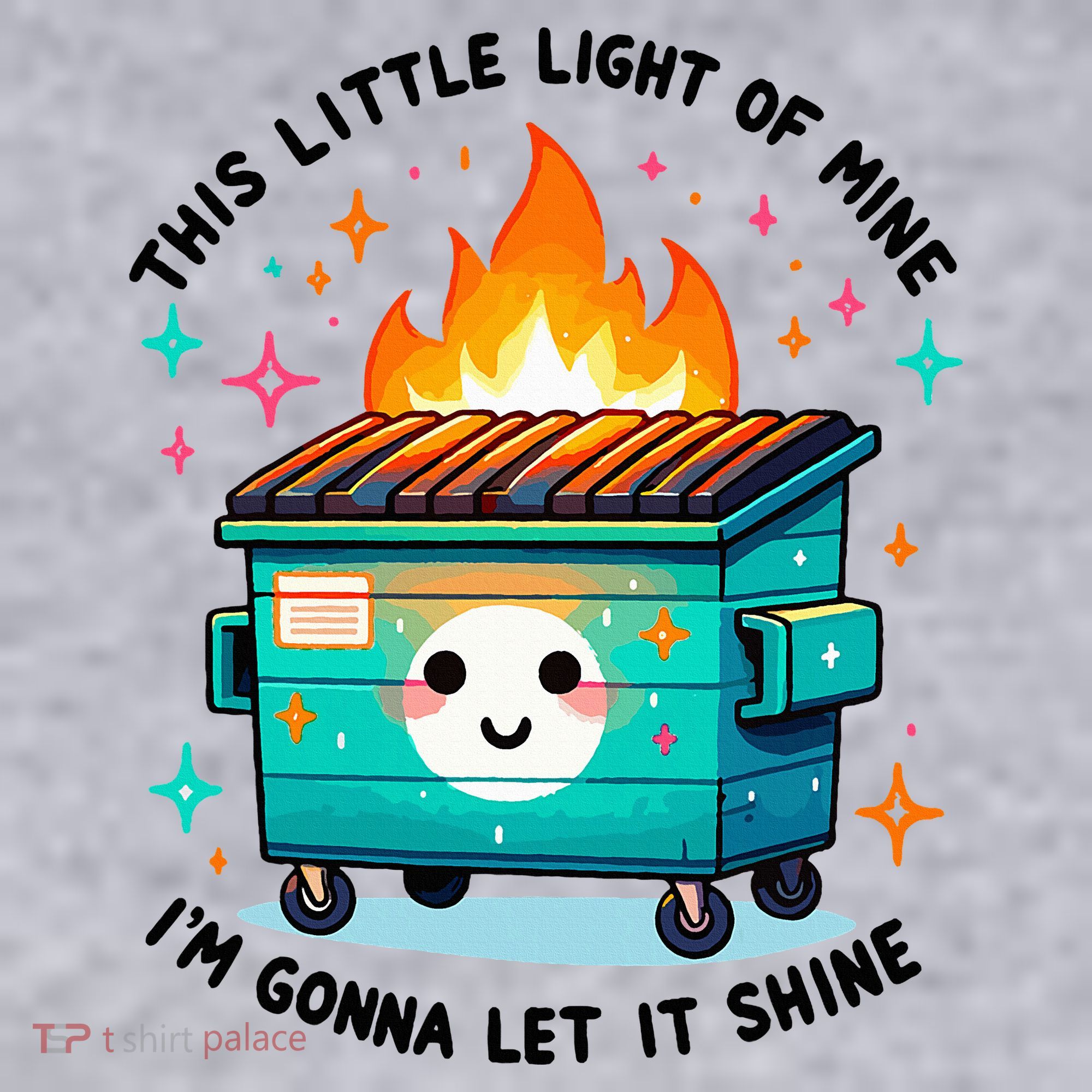 Dumpster Fire Light IM Gonna Let It Shine Halloween Women's Sweatshirt