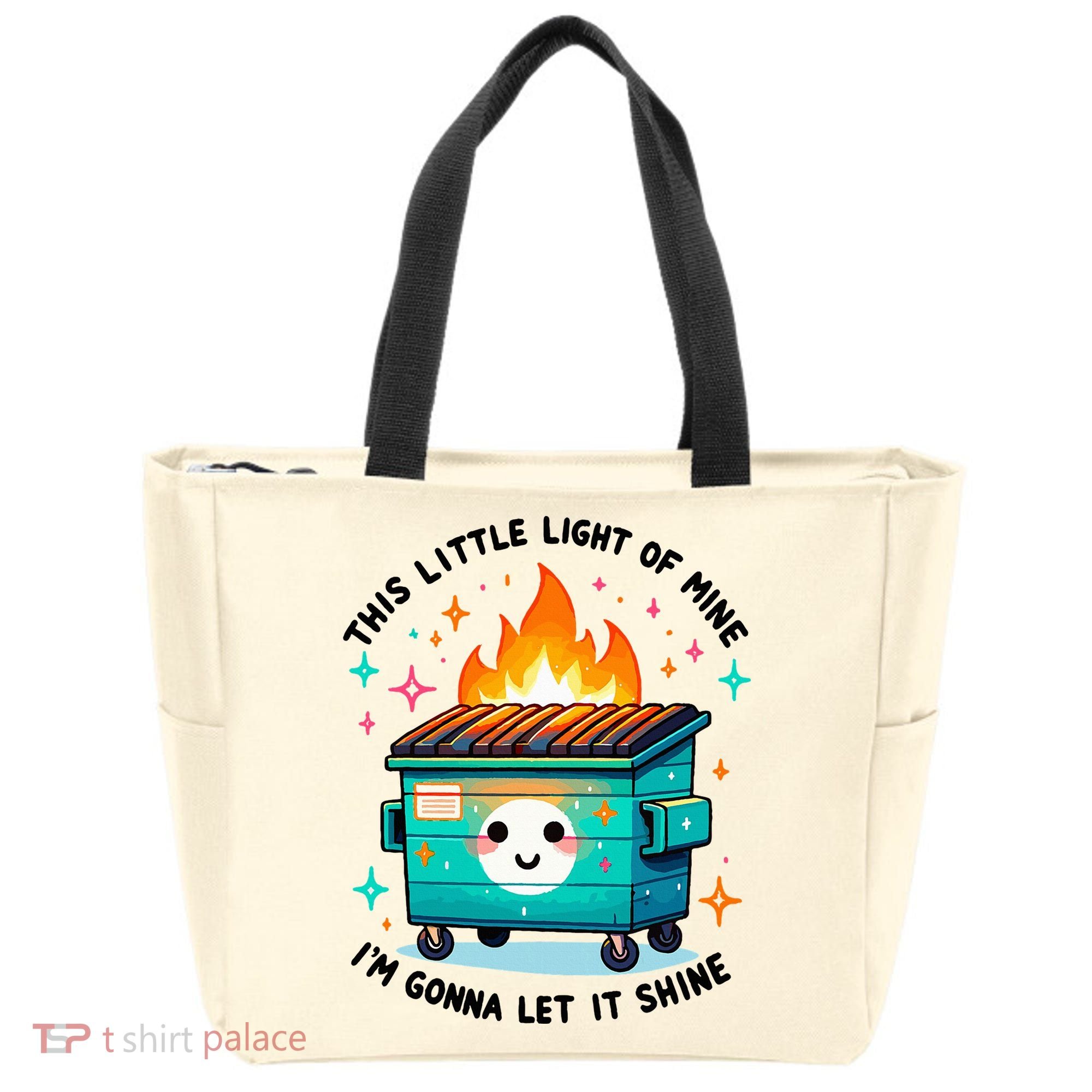 Dumpster Fire Light IM Gonna Let It Shine Halloween Tote Bag