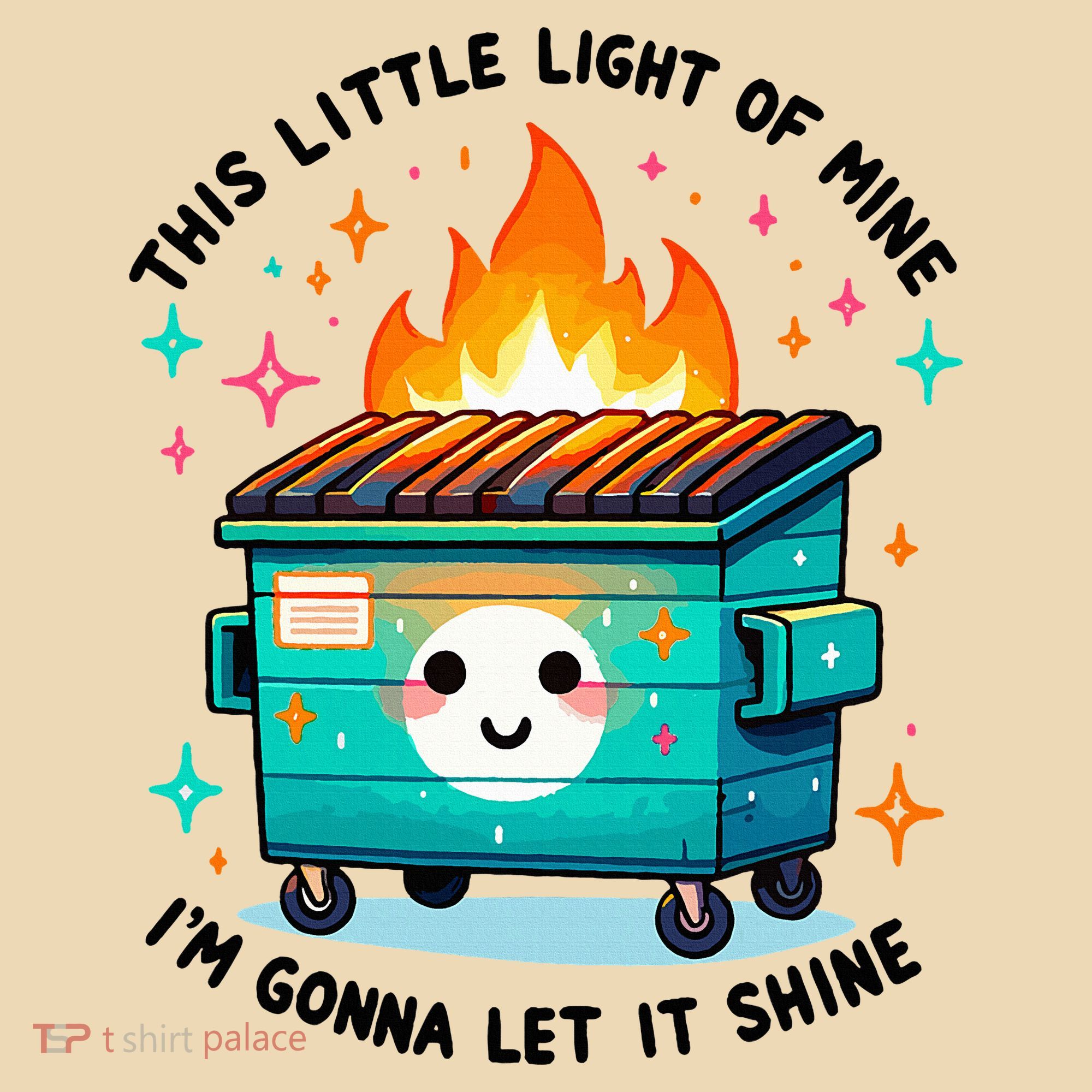 Dumpster Fire Light IM Gonna Let It Shine Halloween Tote Bag