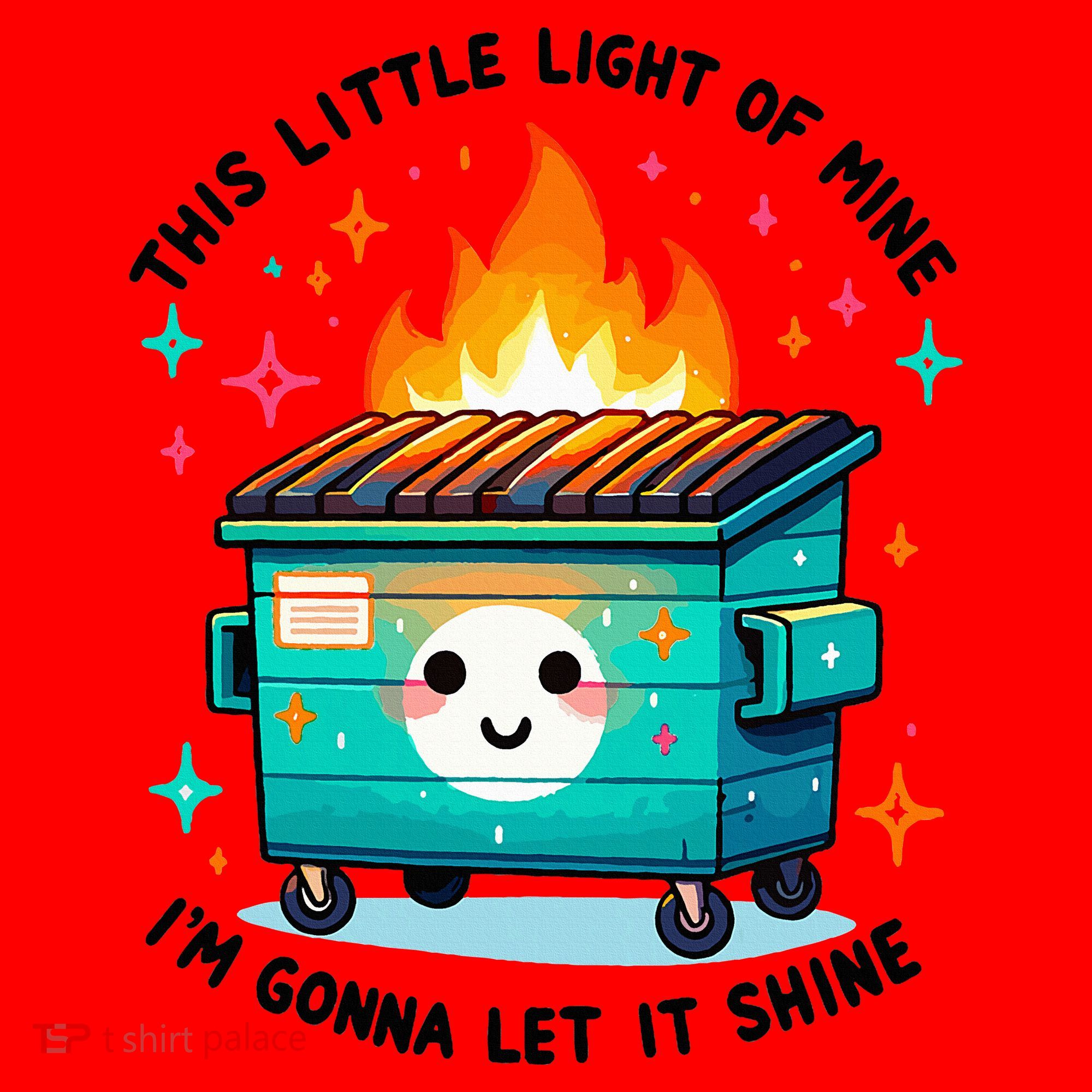 Dumpster Fire Light IM Gonna Let It Shine Halloween Santa Hat