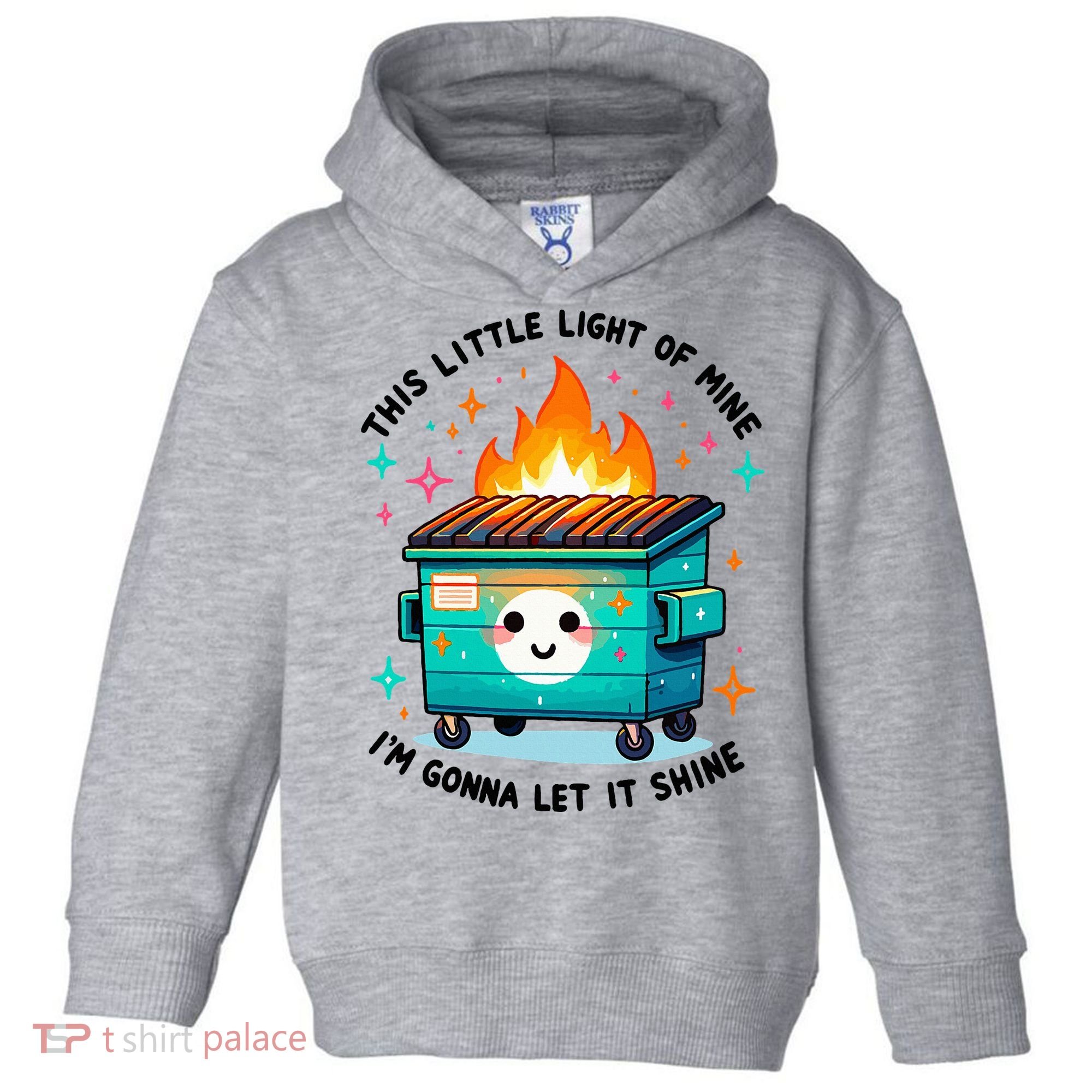 Dumpster Fire Light IM Gonna Let It Shine Halloween Toddler Hoodie